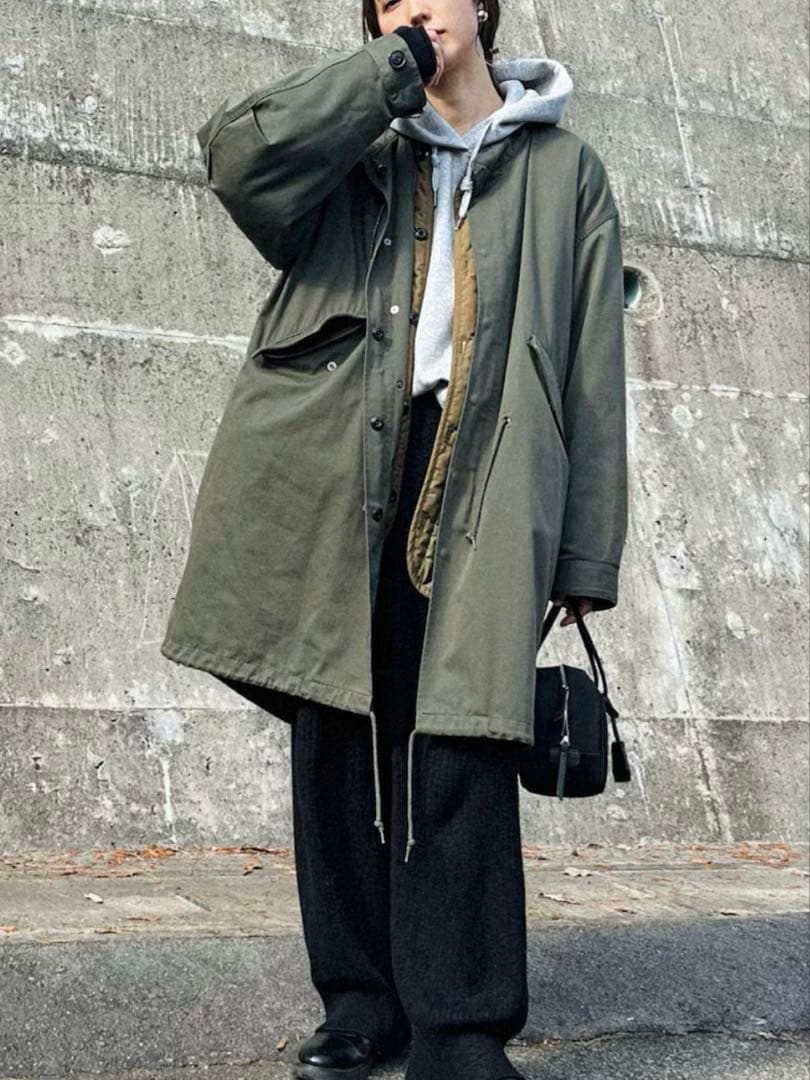 アダムエロペM-65ライナー付ビッグシルエットモッズコートSユニセックス ADAM ET ROPE'（アダムエロペ） モッズコート コート 「2点セット」M