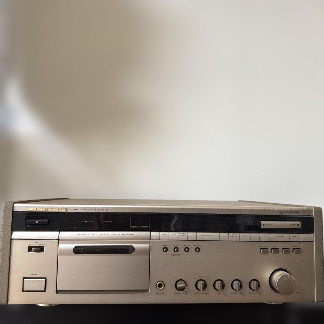 marantz SD-60 カセットデッキ Marantz SD-60 Cassette Deck + Manual | 3 Head | Dual Capstan | Tape
