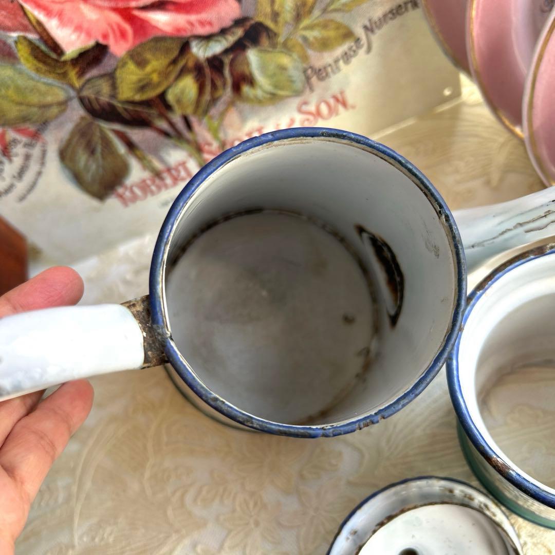 フランスアンティーク japy スズランとビオラのコーヒーポット - メルカリ