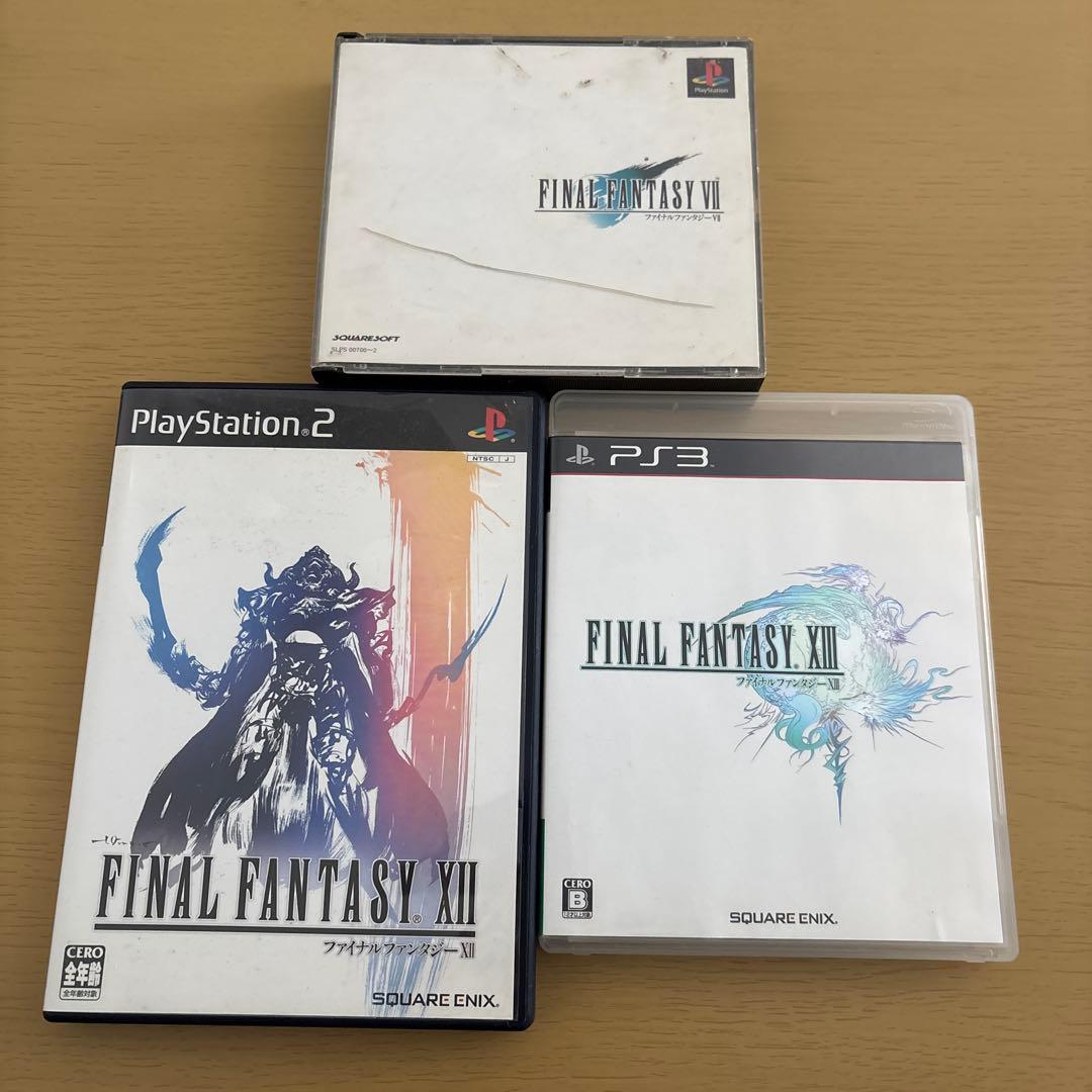 ファイナルファンタジーゲームソフト3本セット - メルカリ