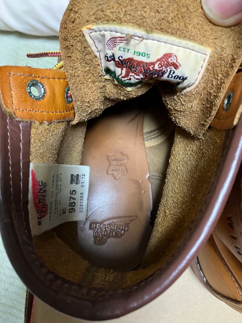 レッドウイング　Red Wing 9875 復刻ゴールドラセット　27.5Cm