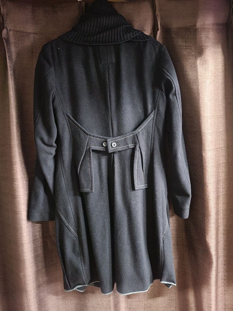 マリテフランソワジルボーブラックマフラー付きバルーンコート - メルカリ