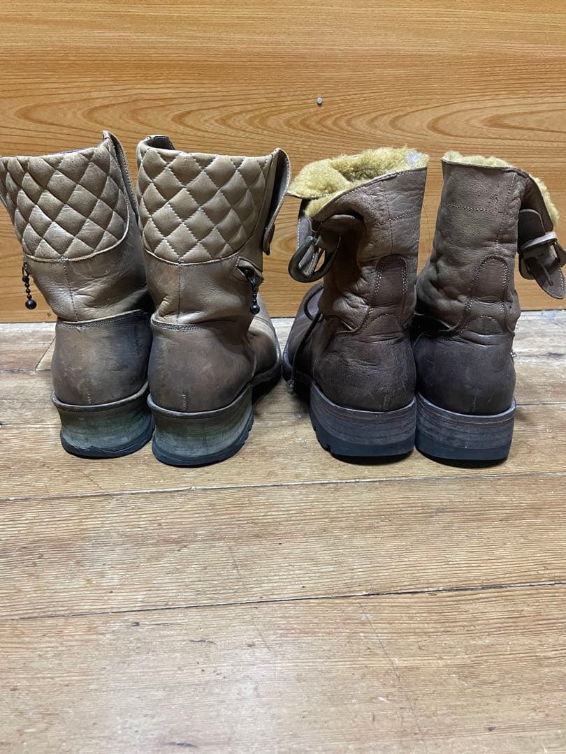 alfredoBANNISTERセンターZIP Wライダースブーツ セット - メルカリ