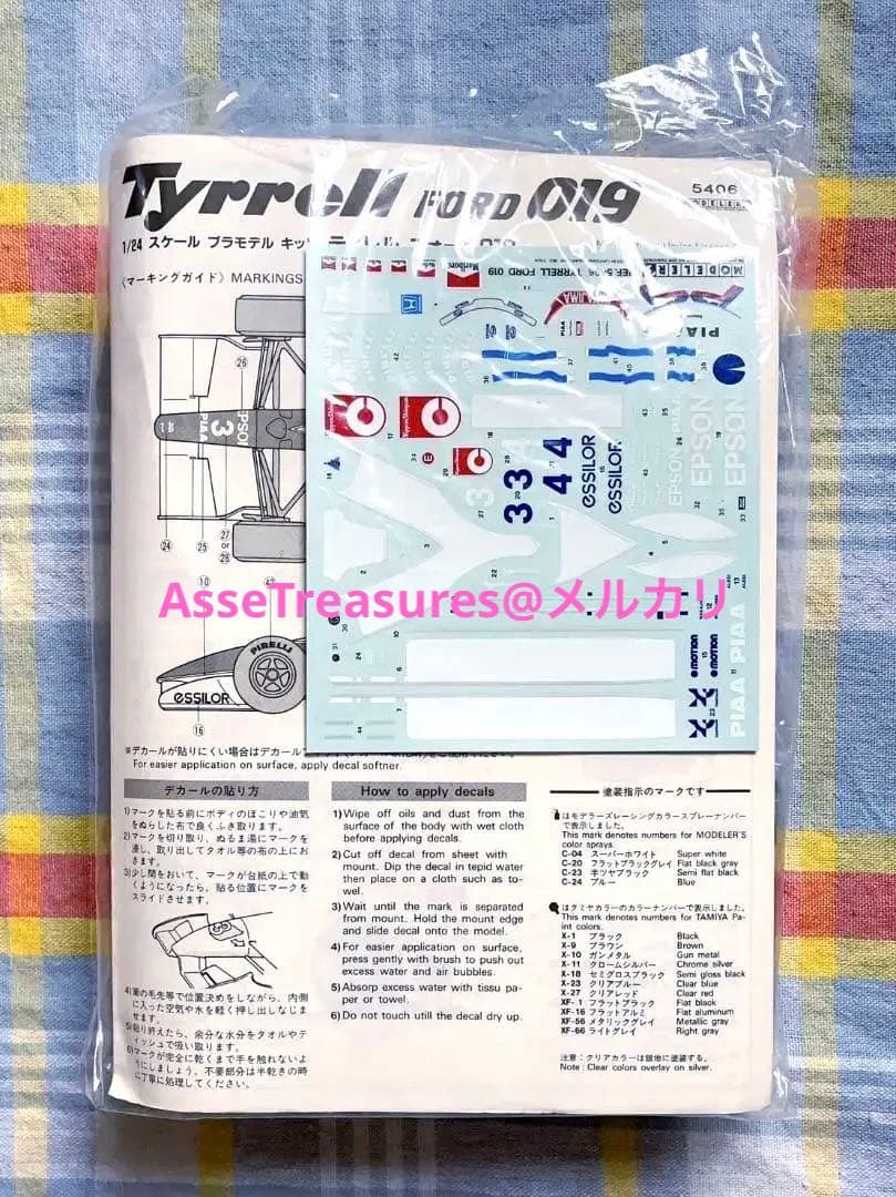 良状態 当時モノ WAVE/モデラーズ 1/24 ティレル・フォード 018 - メルカリ