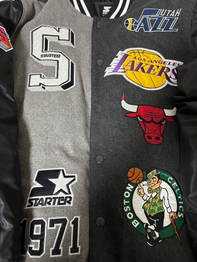XL Starter NBA Bomber Jacket スタジャン パッチ - メルカリ