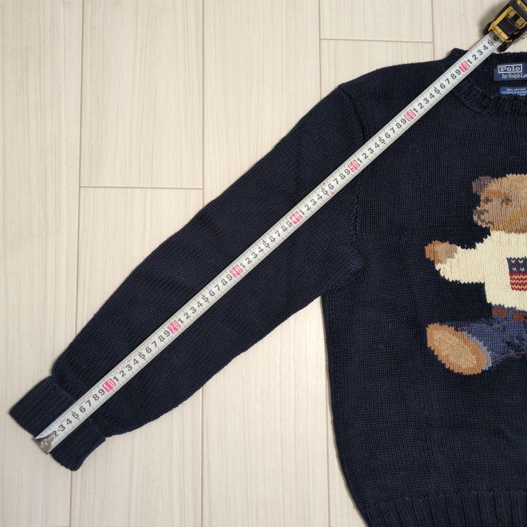 ビンテージ Polo by Ralph Lauren クマ刺繍ニットセーター - メルカリ
