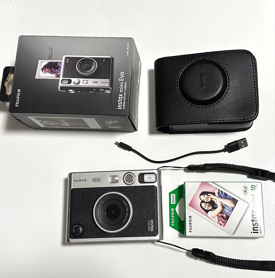 富士フィルム　instax Mini Evo ブラック　フィルム、ケース付 楽天市場】【ギフト チェキB】富士フィルム（フジフィルム
