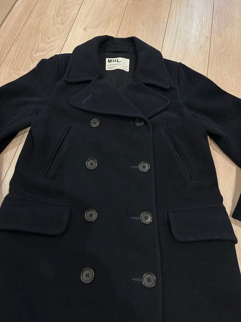 MHL. マーガレットハウエル ウールメルトン ダブルブレスト ロング
