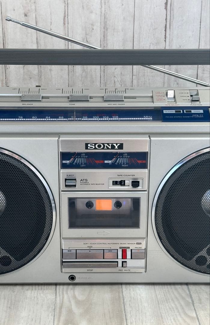 動作品・Bluetooth 付き SONY ソニー ラジカセ CFS-77ラジオ - メルカリ