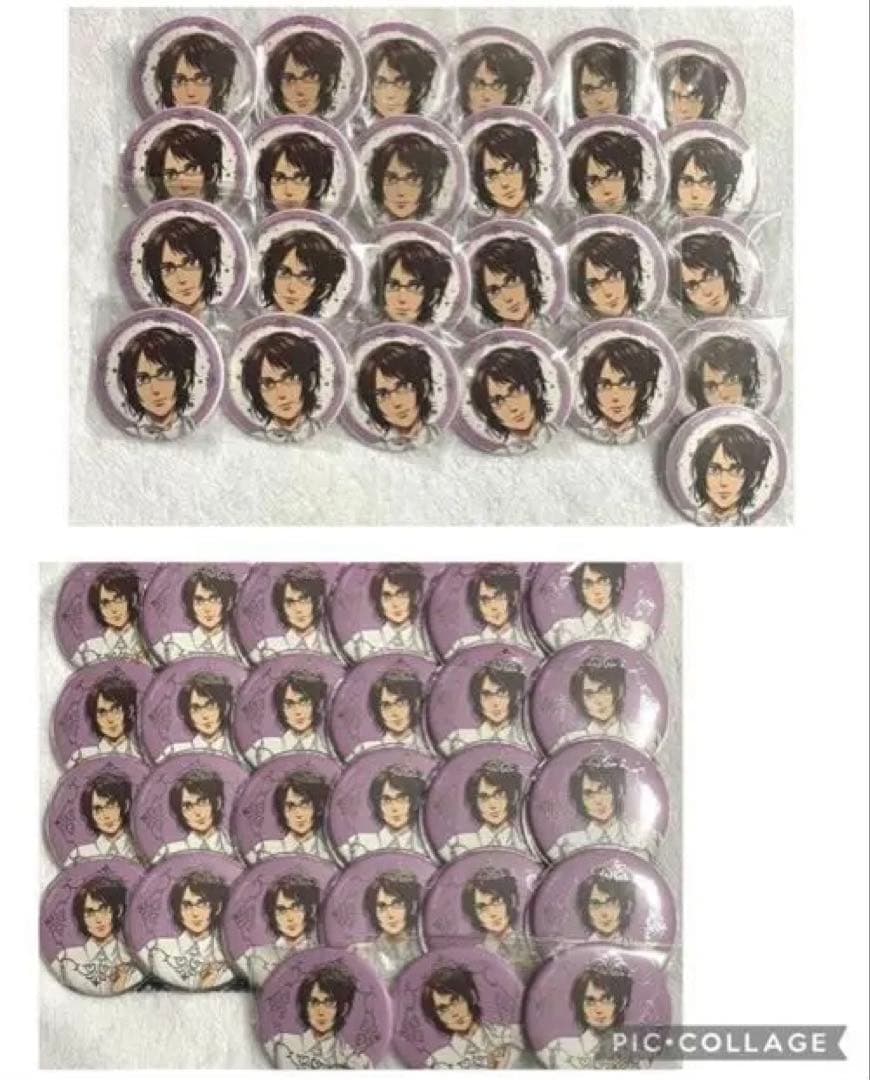 ふらわー。進撃の巨人ホワイトコーデ　ハンジ•ゾエ缶バセット 単品】TVアニメ『進撃の巨人』 ホワイトコーデシリーズ キラキラ