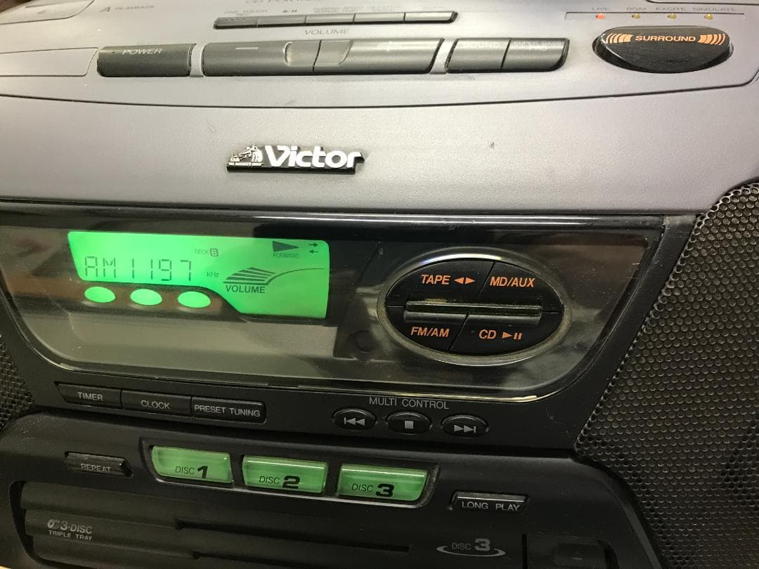 Victor RC XC5 CDラジカセ ラジオAM FM ビクター - メルカリ