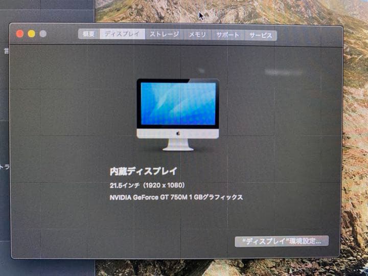 iMac (21.5inch,Late 2013) i5/メモリ8GB