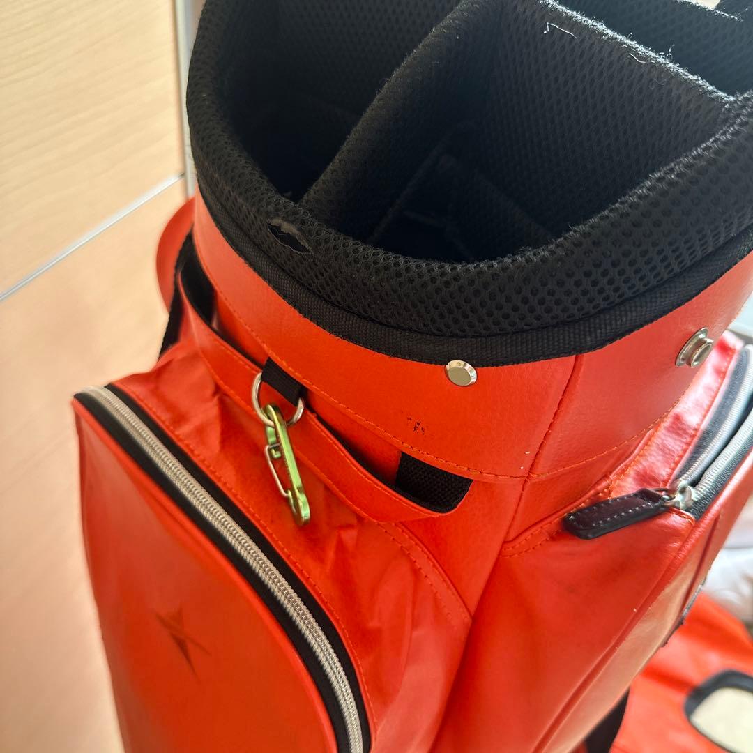 値下げ アクセル AXEL キャディバッグ オレンジ - メルカリ