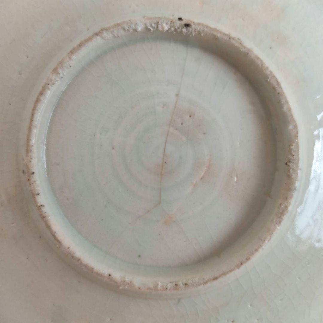 お値下げしました、初期伊万里 染付 蓬莱山 楼閣山水 滝文皿 箱付