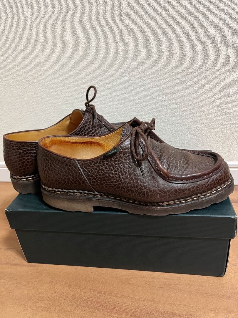 パラブーツ ミカエル グレインレザー ダークブラウン サイズ 42 - メルカリ