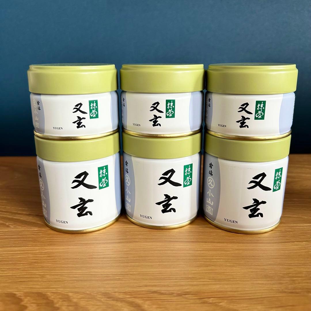 宇治抹茶丸久小山園 又玄40g×3 20g×3 【6缶セット】 抹茶 宇治 丸久小山園 又玄 40g 袋入（ゆうげん） 薄茶 茶道 京都産