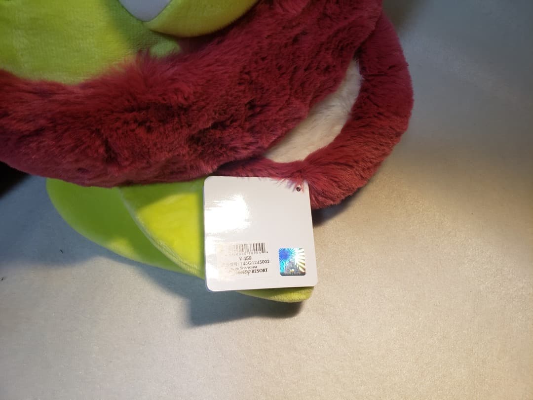 上海ディズニー ぬいぐるみ リトルグリーンメン ロッツォコラボ タグ付