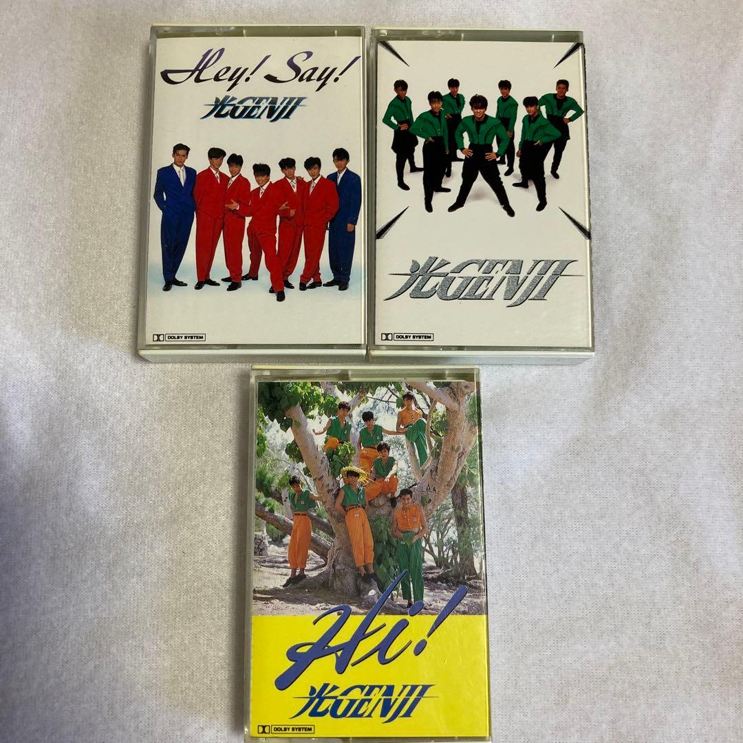 光GENJIアルバム3本 カセットテープ 歌詞カード付 昭和アイドル - メルカリ