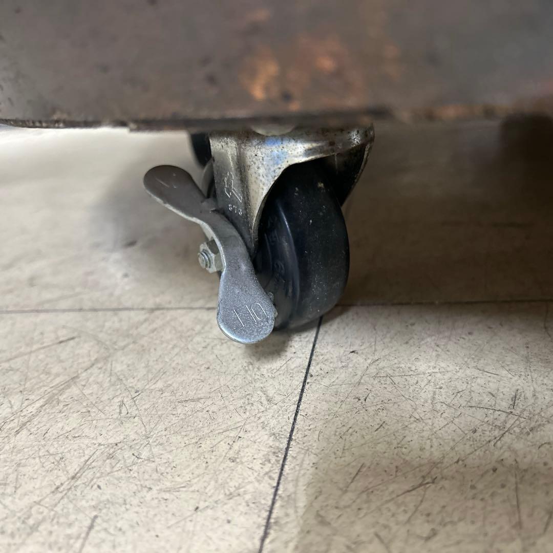 6668②木製古樽 バレルテーブル 直径約80㎝ 高さ約103㎝ キャスター