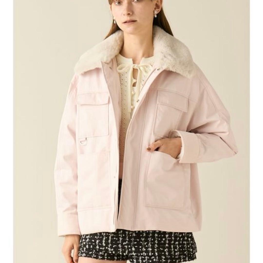 furfur パデットボウタイワークブルゾン - メルカリ