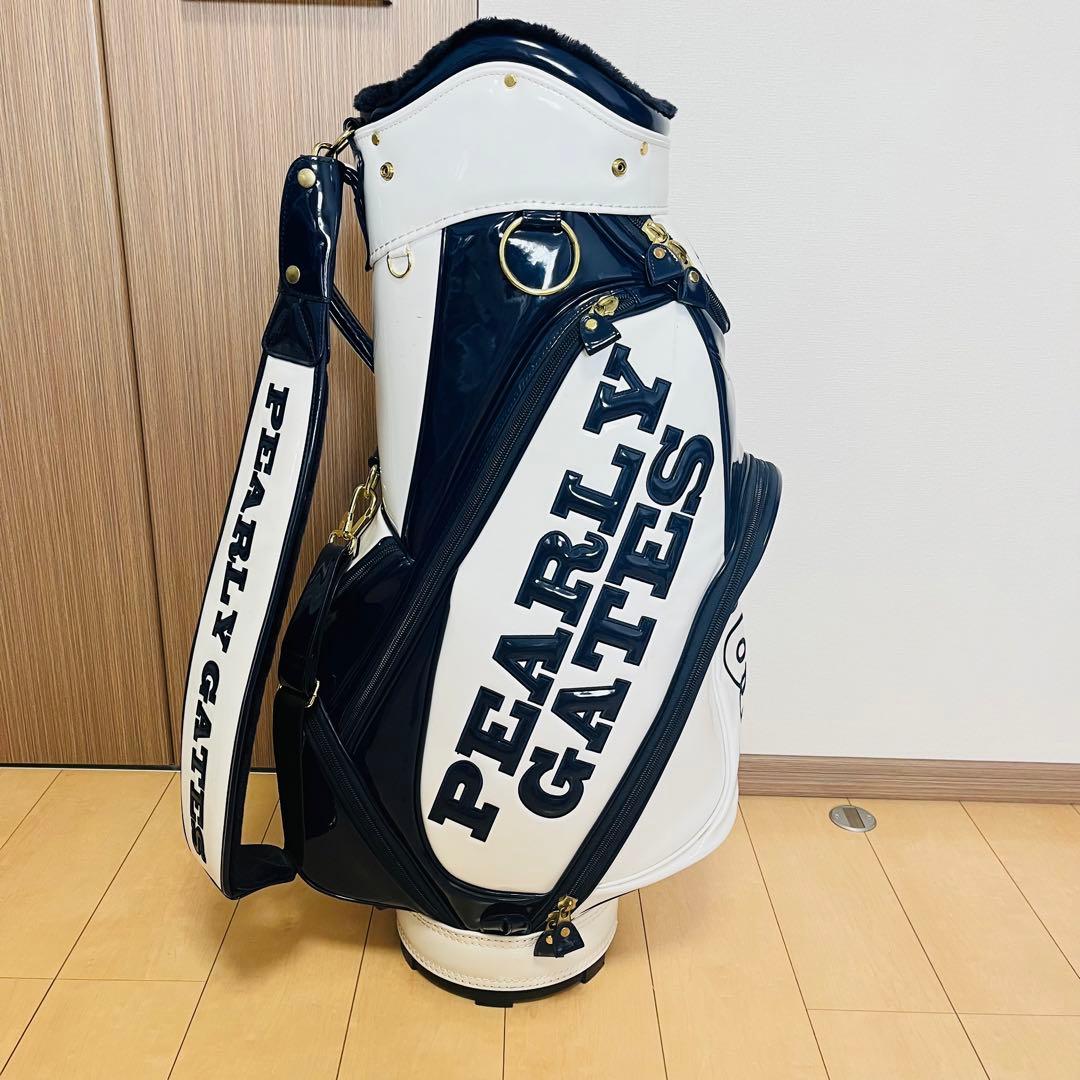 美品】パーリーゲイツ エナメルキャディーバッグ - メルカリ