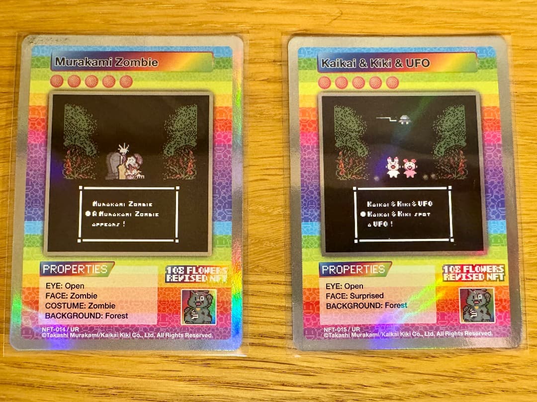 s*️様 108Flowers Revised NFT限定プロモカード【UR全2 Murakami Takashi Murakami.Flowers Trading Card 108 Flowers Revised