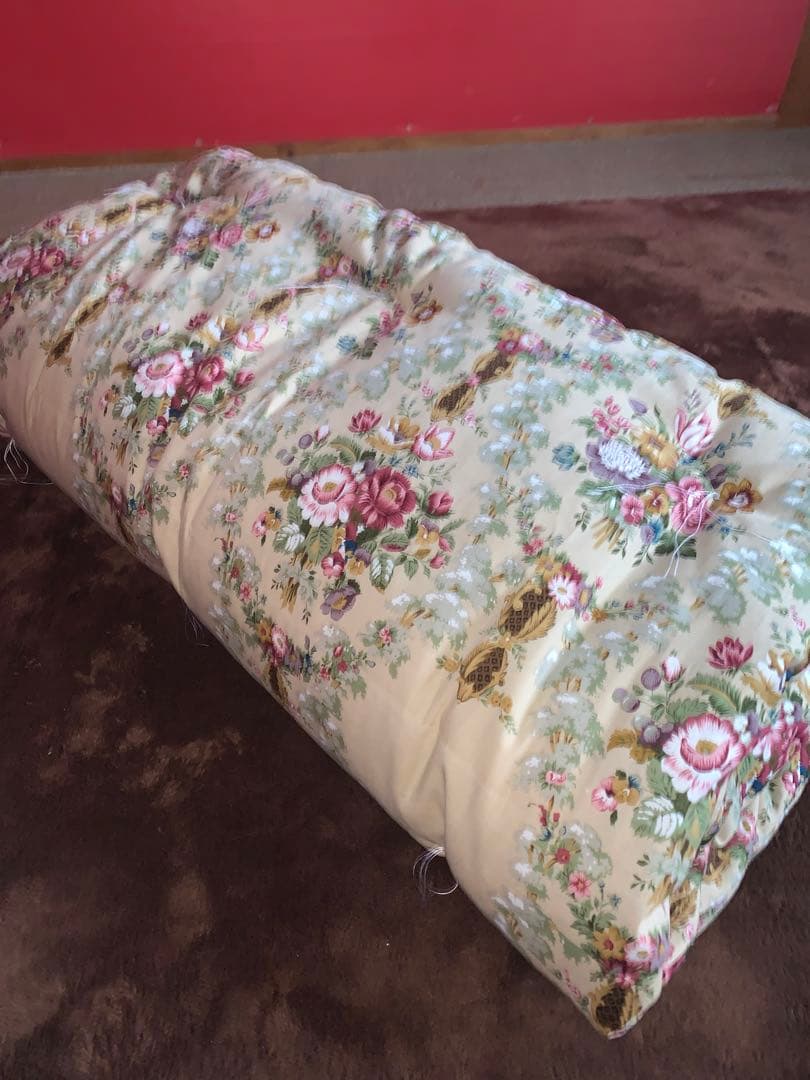 西川生地シングル両面プリント敷布団軽量！側生地中綿共綿100%お任せ