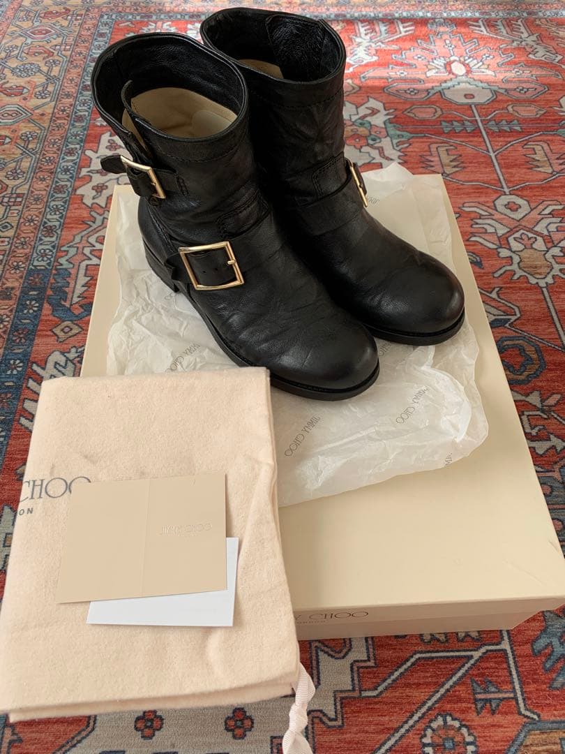 Jimmy Choo ジミーチュウ ブラック エンジニアブーツ