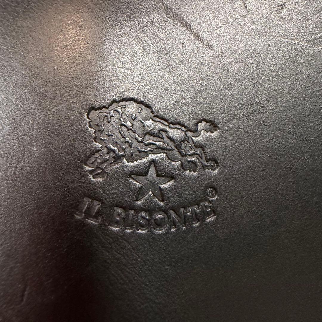 美品】イルビゾンテ ショルダーバッグ レザー シボ革 ゴールド金具