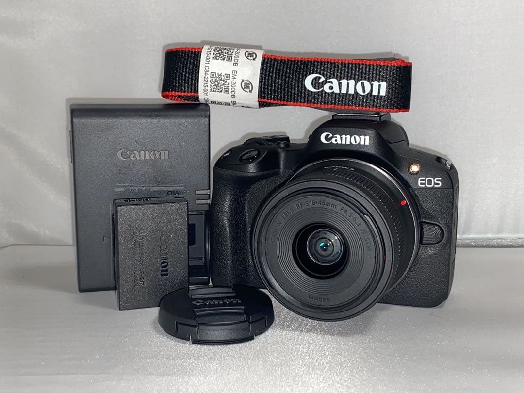 【新品級】Canon EOS R50 18-45mm レンズキット カメラ EOS R50・18-45 IS STM レンズキット ミラーレス一眼カメラ ホワイト