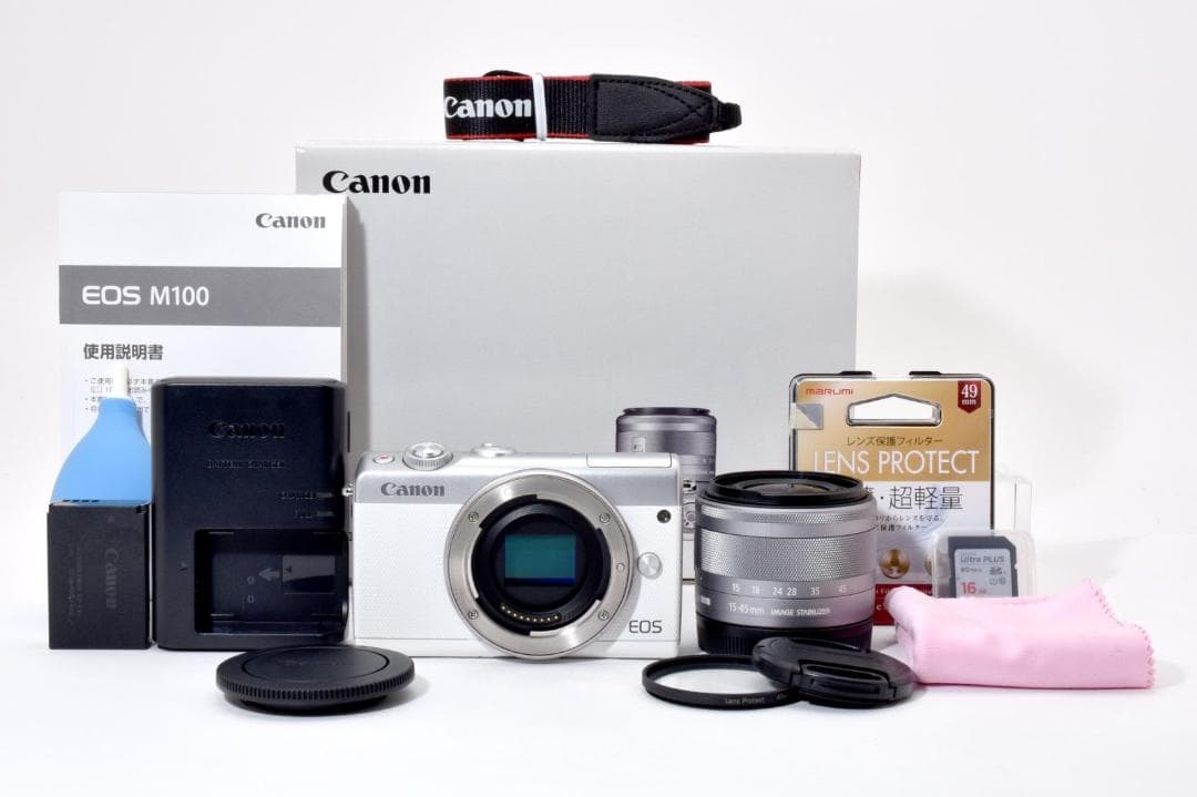 【美品】 CANON EOS M100 EF-M 15-45mm IS STM Amazon.com : Canon EOS M100 Mirrorless Camera w/ 15-45mm Lens - Wi