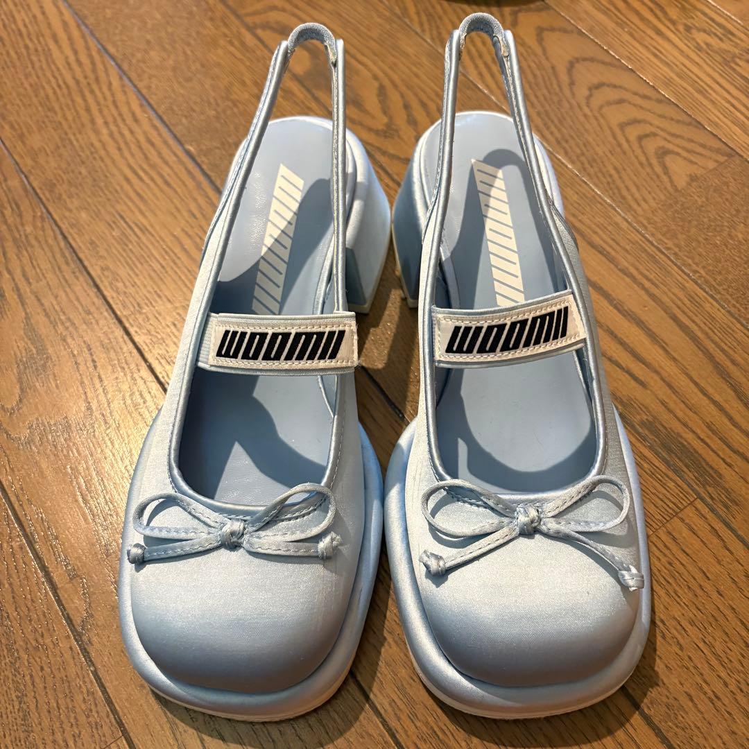 woomii 水色 バレエシューズ 23cm - メルカリ