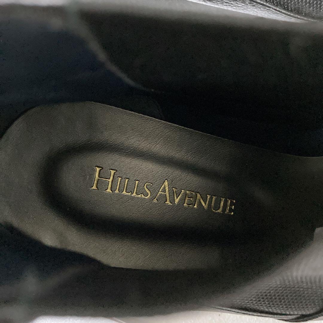 未使用級 ヒルズアベニュー サイドゴアブーツ ウェーブソール レザー