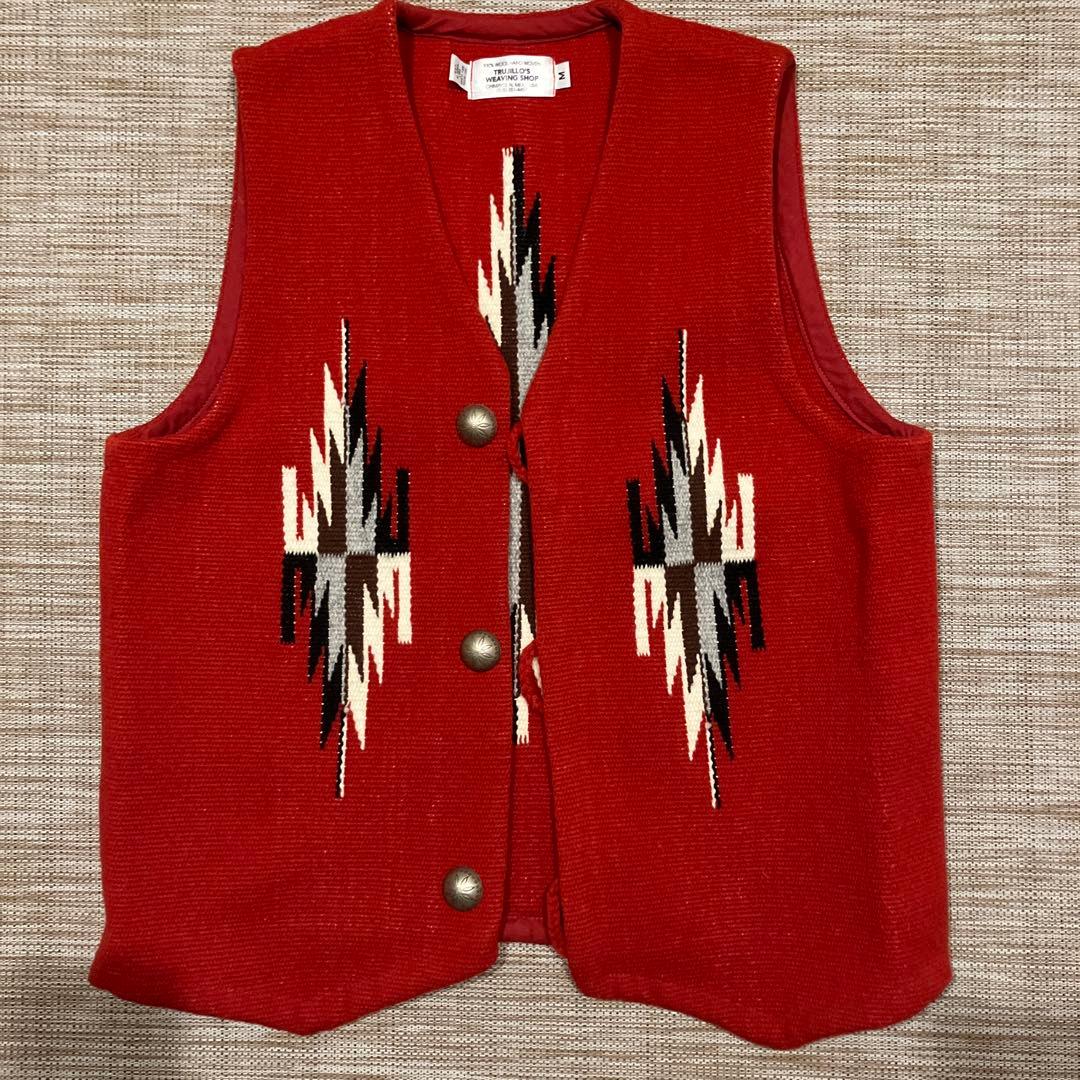 ボーイズマーケット　TRUJILLO'S トルフィリオス チマヨベスト M TRUJILLO'S（トルフィリオス） 別注Chimayo Vest Square Front