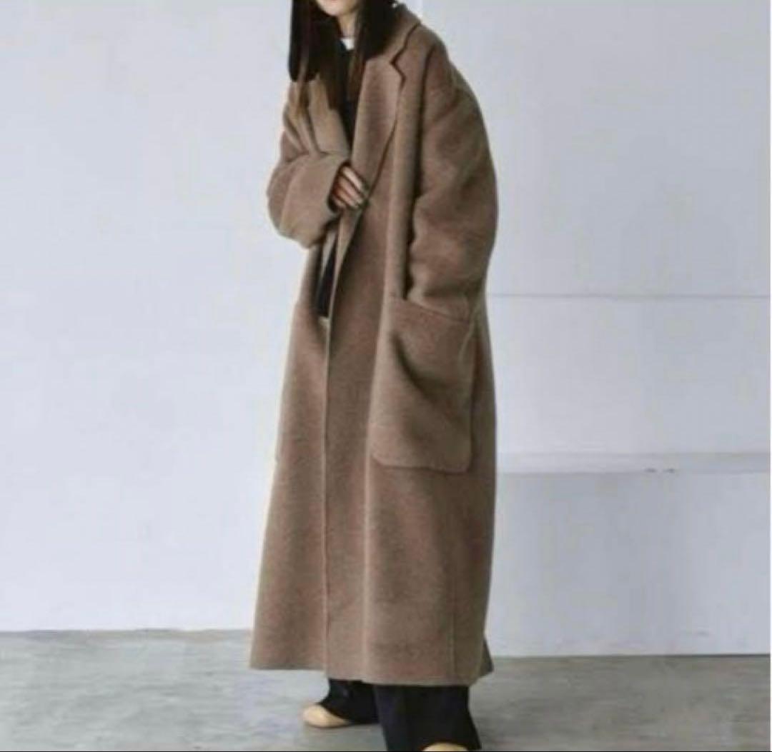週末限定セール＊TODAYFUL wool over coat 36 モカ