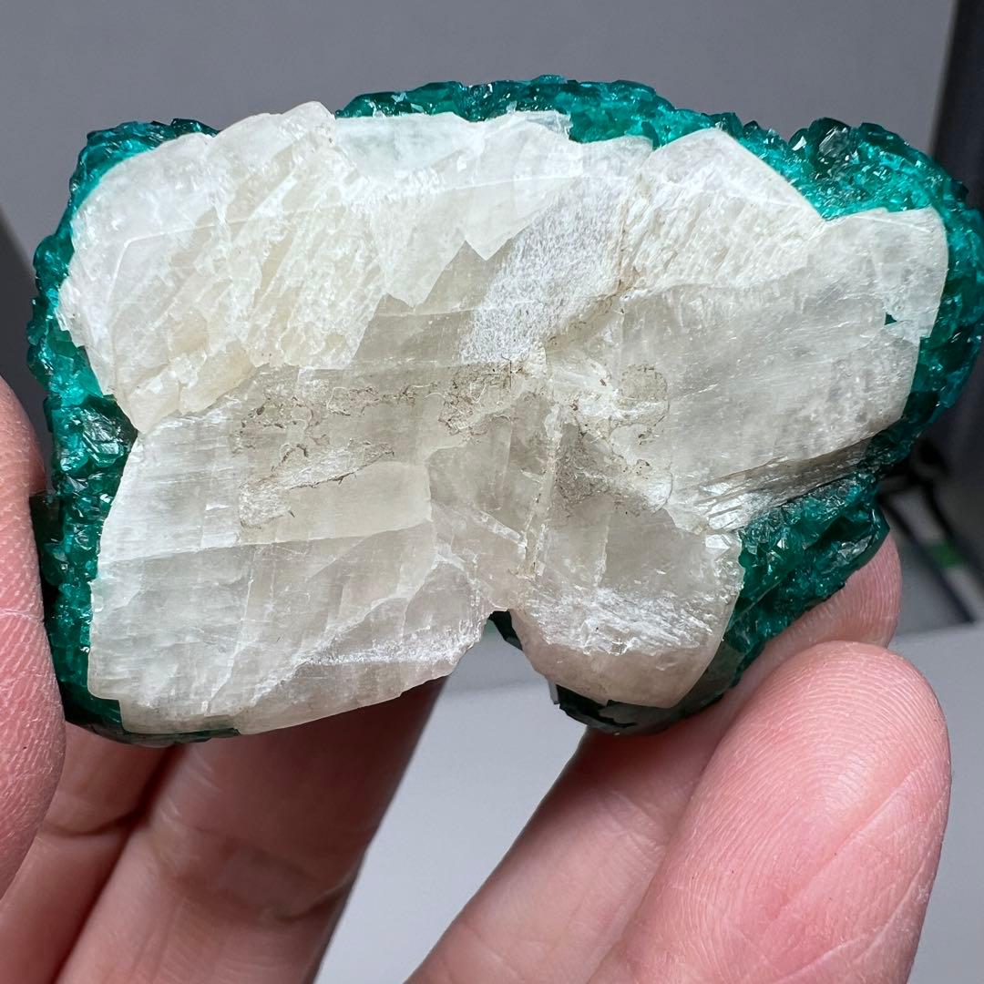 ダイオプテーズクラスター　翠銅鉱 43.5g