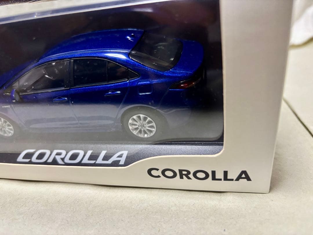 カローラ ミニカー ダークブルーマイカ ケース付き シュリンク無し