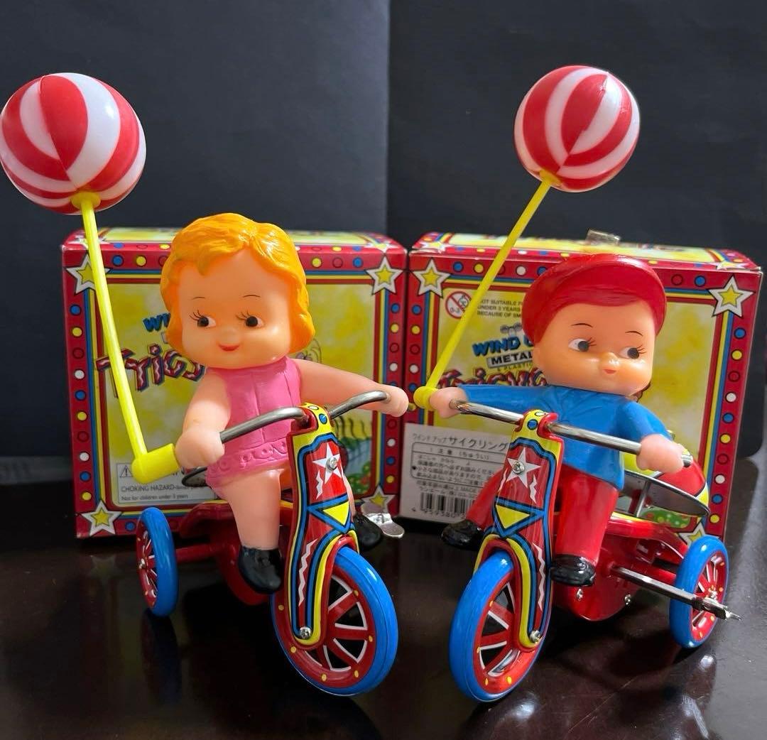 希少】 ブリキ 三輪車 おもちゃ 昭和レトロ アンティーク ゼンマイ