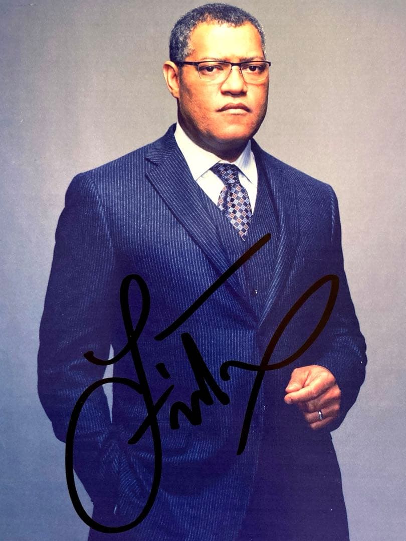 セール中…ローレンス・フィッシュバーン直筆サイン入り2Lサイズ写真… セール中…ローレンス・フィッシュバーン直筆サイン入り2Lサイズ写真