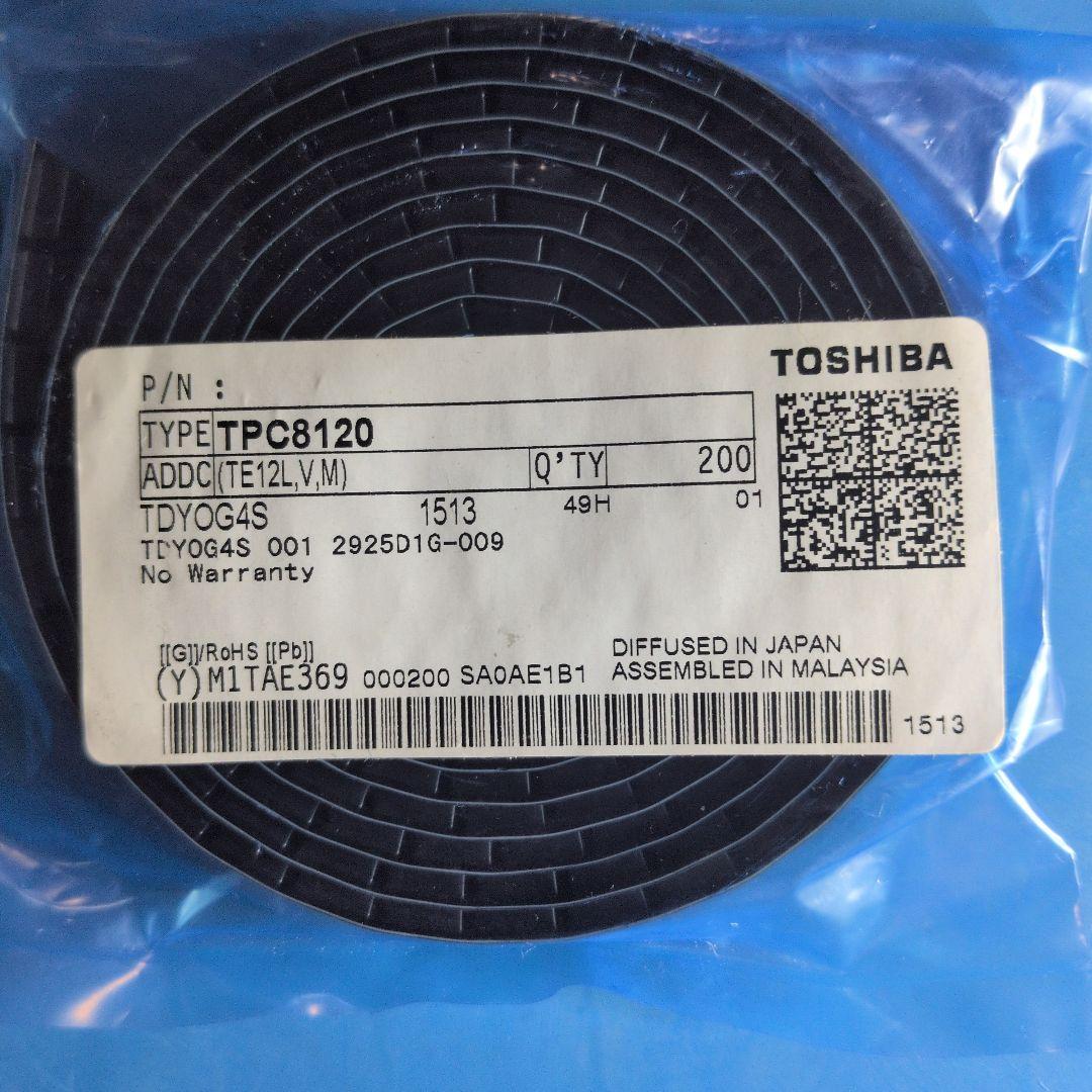 その他 Toshiba TPC8120 P-Channel MOSFET 200pcs TPC8120 Datasheet: MOSFET, P-Ch, 30V, 18A. Full specification with
