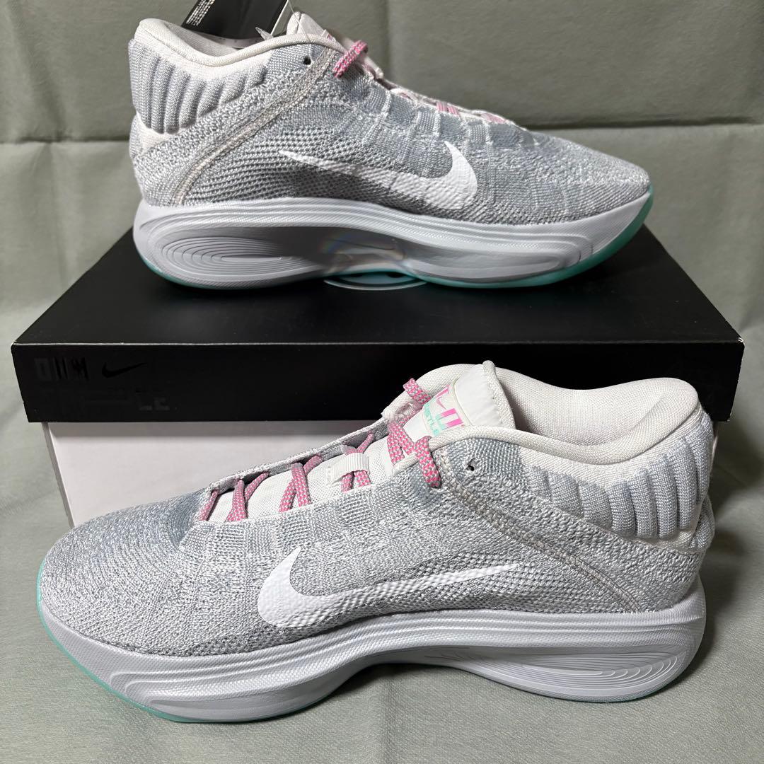 ナイキ G.Tハッスル3 グレー グリーン ピンク 緑 27.0 - メルカリ