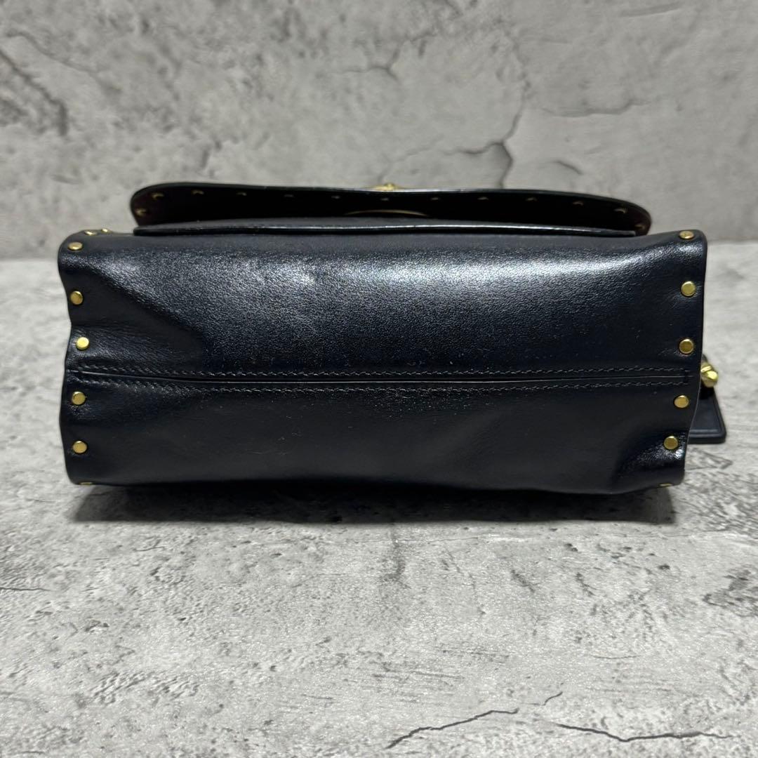 極美品✨️コーチ 2way ショルダーバッグ パーカー18 ターンロック 黒