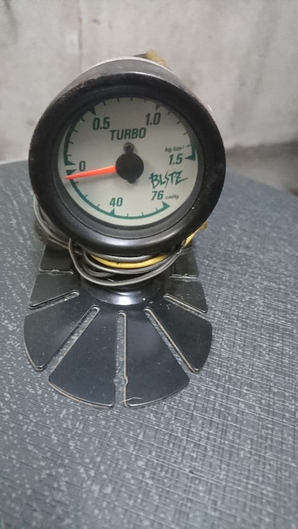 BLITZ ブーストメーター 機械式 52パイ 希少 ブリッツ ストリートメーター 機械式 ブースト計 52mm ホワイト