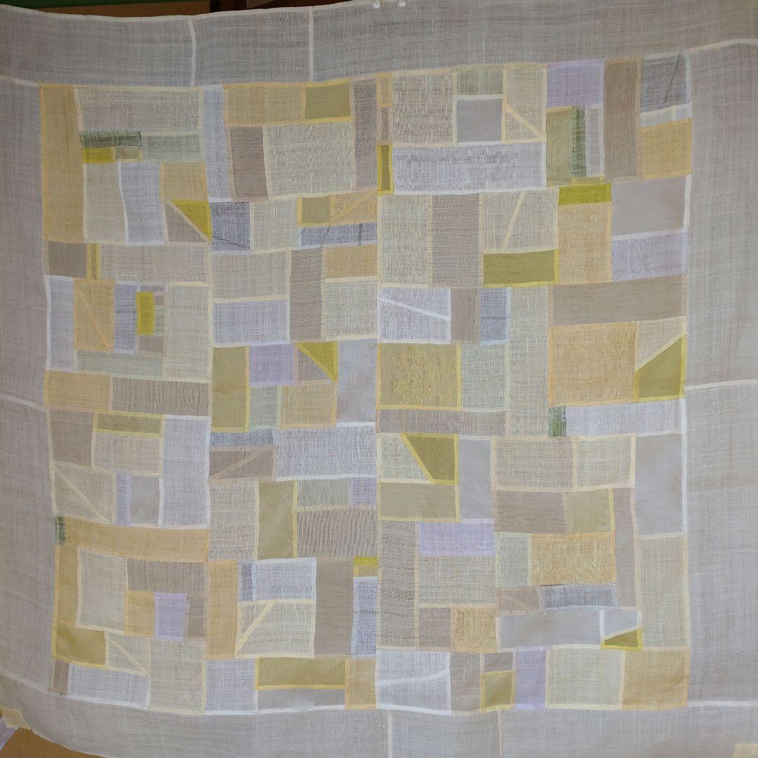 【まきんこまきまき】ポジャギ　タペストリー ポジャギの暖簾タペストリー にじ色 カーテン Mujige むじげ 通販