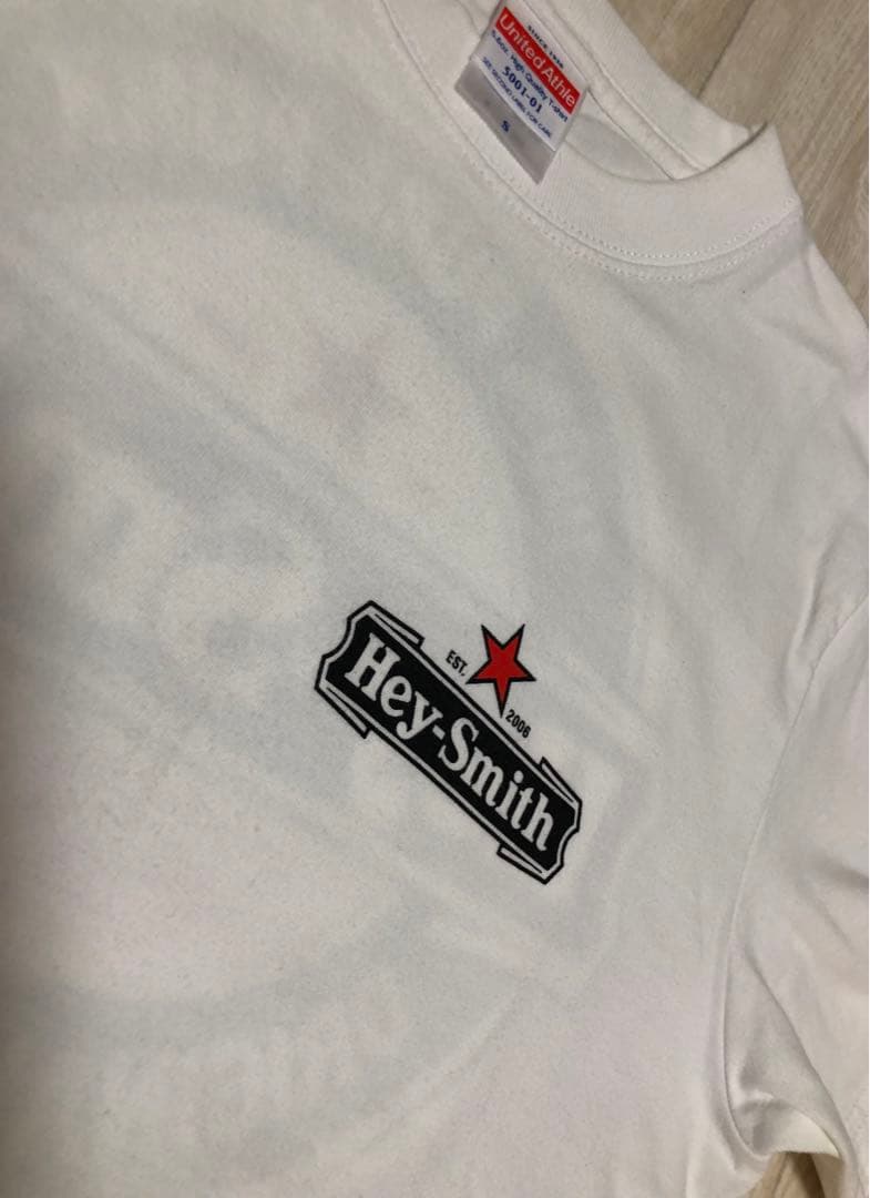 HEY-SMITH ヘイスミス ヘイネケン Tシャツ S 白 ハイネケン - メルカリ