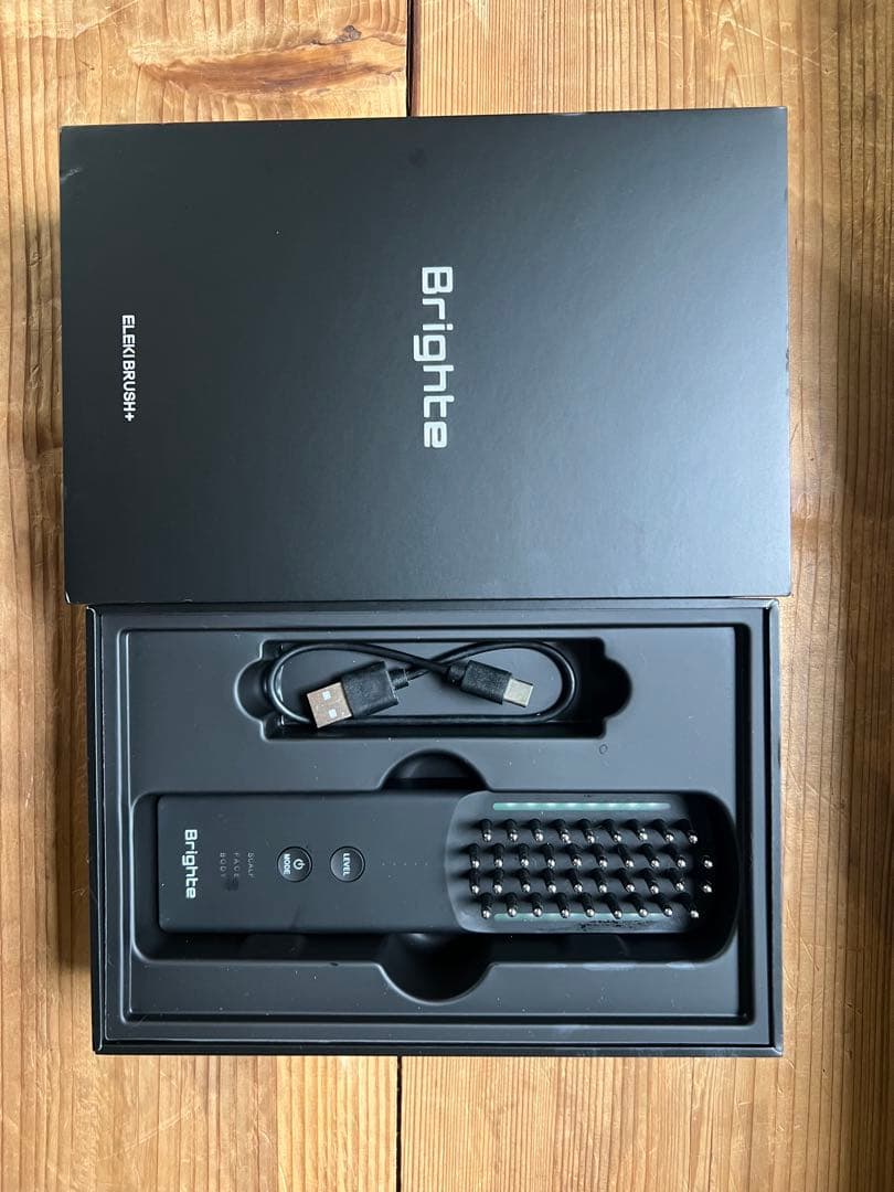 Brighte電気針ブラシ・パックセット ブライト エレキブラシプラス Brighte ELEKI BRUSH＋ 美顔器 リフト