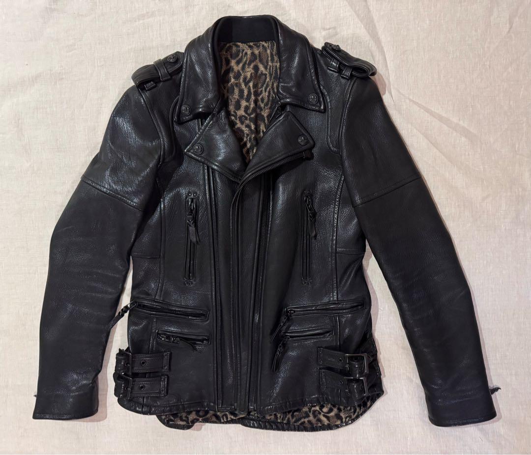 Roenロエンレオパードディアスキンダブルライダース46定価283.500円