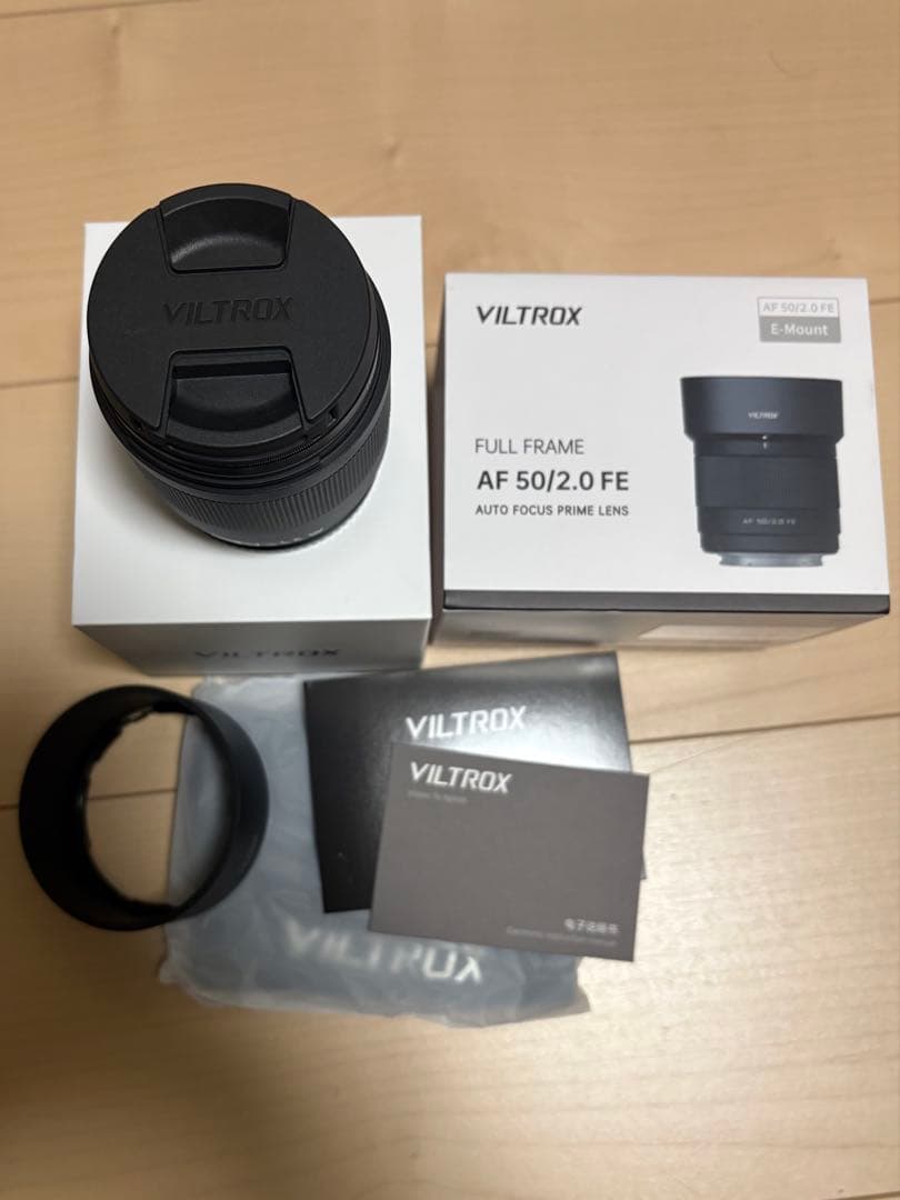 VILTROX AF 50mm F2 FE レンズEマウント 角型フードその他付 Amazon.com : VILTROX 50mm F2 Full Frame Lens for Sony, AF 50mm f