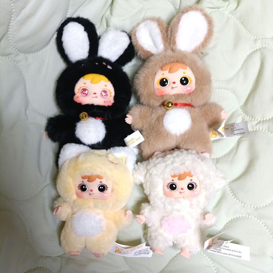 値下げ中】Samuel ぬいぐるみ 三小毛 羊・ウサギ サミュエル 4体セット