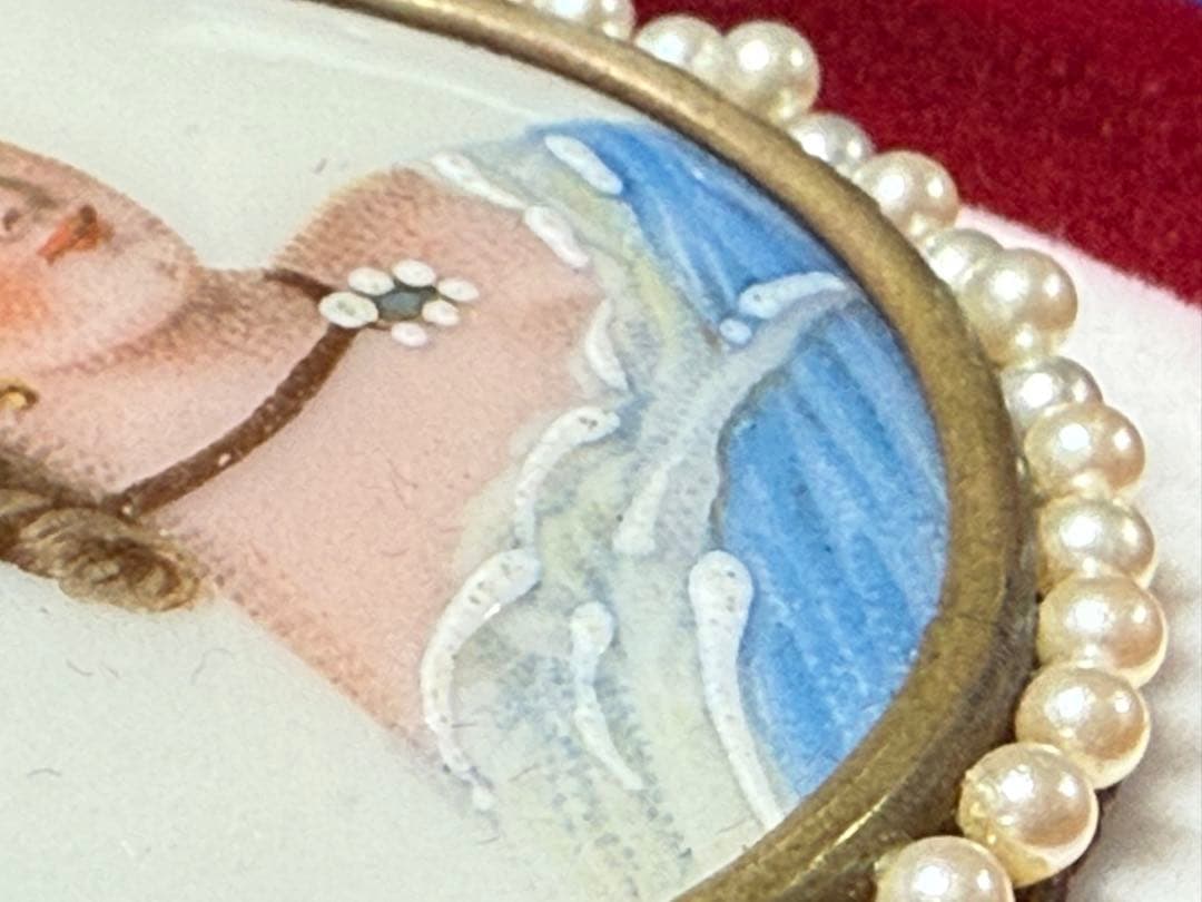 シュウシュウ様専用】リモージュ 貴婦人 ブローチ アンティーク